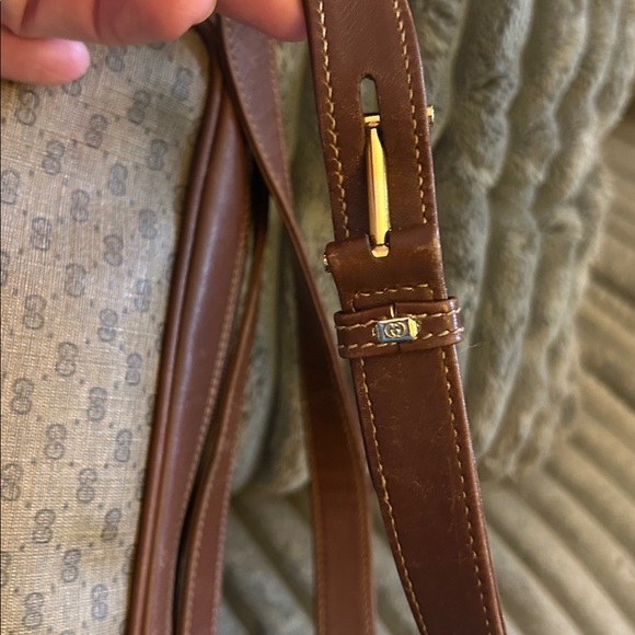 Vintage Gucci Micro GG Purse Monogram Crossbody Bag Coated Canvas Leather - Picture 12 of 17